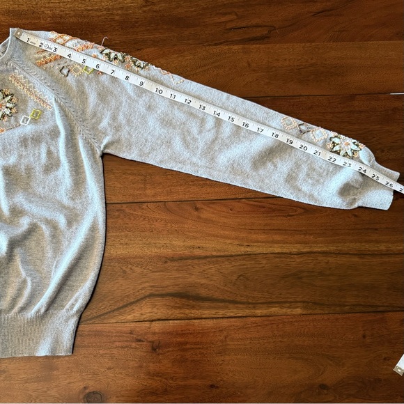 Sundance Marimba Beaded Cotton Cardigan Sweater - Picture 9 of 10